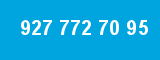 927 772 70 95 927 772 70 95